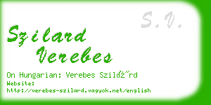 szilard verebes business card